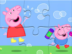 Peli Jigsaw Puzzle: Peppa Pig Blow Bubbles