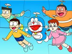 Peli Jigsaw Puzzle: Doraemon Flying
