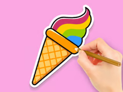 Peli Coloring Book: Rainbow Ice Cream