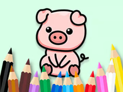 Peli Coloring Book: Cute Pig 2