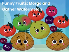 Peli Funny fruits: merge and gather watermelon