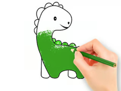 Peli Coloring Book: Lovely Baby Dinosaur