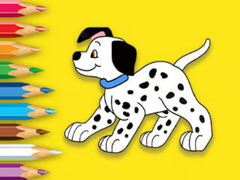 Peli Coloring Book: Cute Spotted Dog