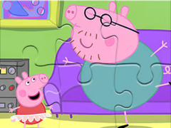 Peli Jigsaw Puzzle: Daddy Pig Dancing