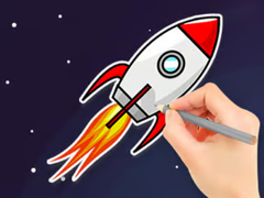 Peli Coloring Book: Flying Rocket