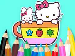 Peli Coloring Book: Kitty Cup