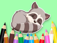 Peli Coloring Book: Baby Raccoon