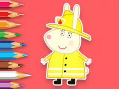 Peli Coloring Book: Rabbit Firefighter