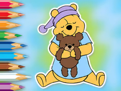 Peli Coloring Book: Winnie With Toy Bear