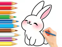 Peli Coloring Book: Cute Rabbit