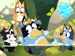 Peli Jigsaw Puzzle: Bluey Pool Spa