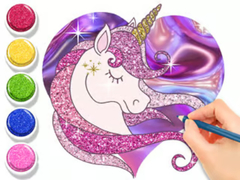 Peli Coloring Book: Glowing Unicorn