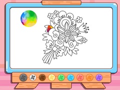 Peli Coloring Book: Flower Bouquet