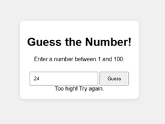 Peli Number Guessing Game