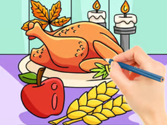 Peli Coloring Book: Thanksgiving Turkey Meal