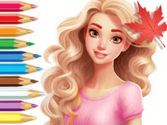 Peli Coloring Book: Barbie Autumn Tale