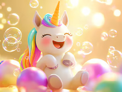Peli Jigsaw Puzzle: Unicorn Bubble Fun