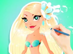 Peli Coloring Book: Aqua Mermaid