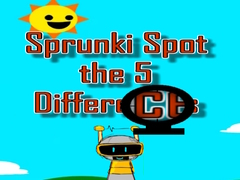 Peli Sprunki Spot the 5 Differences