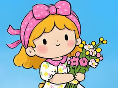 Peli Jigsaw Puzzle: Little Flower Girl