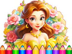 Peli Coloring Book: Flower Dress Up