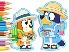 Peli Coloring Book: Bluey Camping