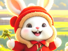 Peli Jigsaw Puzzle: Hiking Bunny