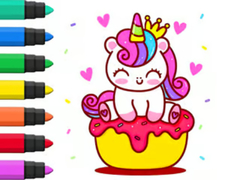 Peli Coloring Book: Unicorn Cupcake