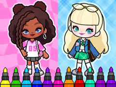 Peli Coloring Book: Aha World Sporty Girl