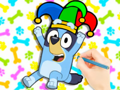Peli Coloring Book: Clown Bluey