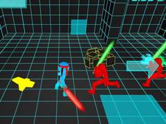 Peli Stickman Neon Sword Fighting