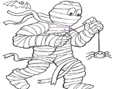 Peli Mummy Coloring Book