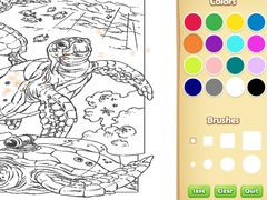 Peli Sea Animal Coloring Book