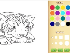 Peli Baby Tiger Coloring Book