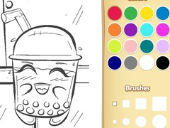 Peli Boba Tea Coloring Book for Kids