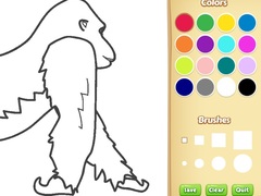 Peli Gorilla Coloring Book for Kids