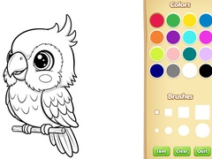 Peli Kawaii Animal Coloring Book