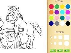 Peli Farm Animals Coloring Book for Kids