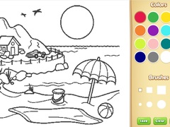 Peli Beach Coloring Book For Kids