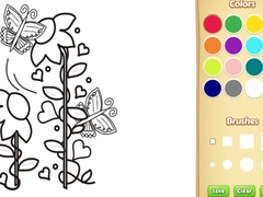 Peli Butterflies and Flowers Coloring Book for Kids