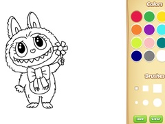 Peli Labubu Doll Coloring Book for Kids