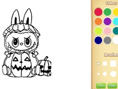 Peli Halloween Labubu Coloring & Drawing Game