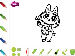 Peli Labubu Coloring Pages