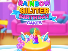 Peli Rainbow Glitter Birthday Cakes