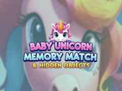 Peli Baby Unicorn Memory Match & Hidden Objects