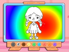 Peli Coloring Book: Toca Boca Girl