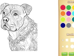 Peli Dog Coloring Book for Adults