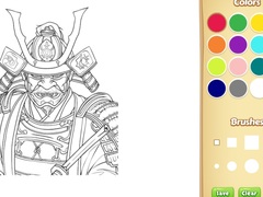 Peli Samurai Coloring Book