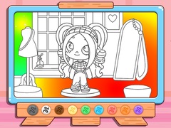 Peli Coloring Book: Avatar Girl Dress Up Shopping