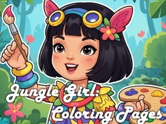 Peli Jungle Girl: Coloring Pages